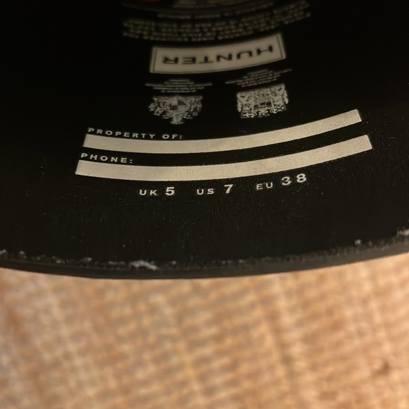 Black Tall Hunter Boots - Picture 3 of 4